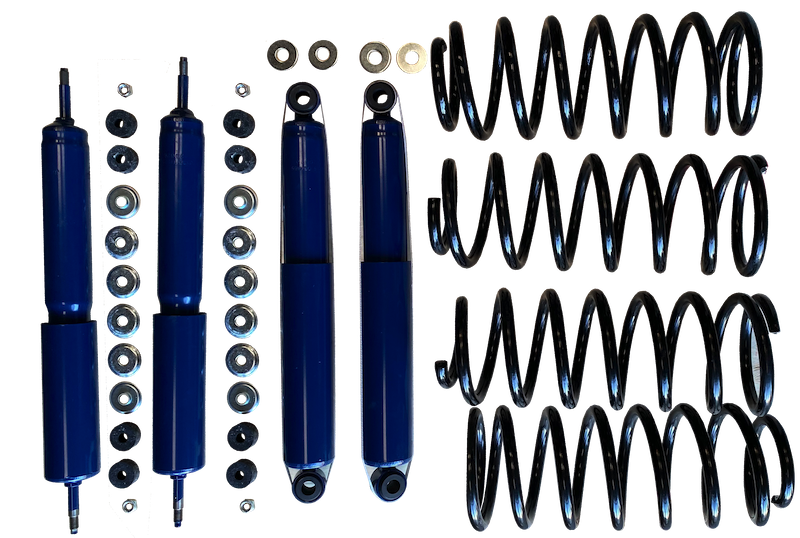 Kit Suspension Sandkat4x4 Dark Blue - Rehausse env. 5 cm - Nissan Patrol Y60 court - Charge +50kg/+100kg